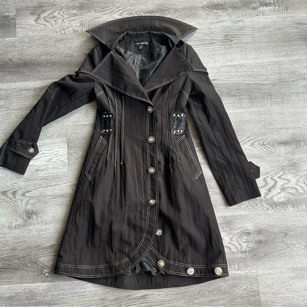 Nicola Bertti Black Coat, Size XS